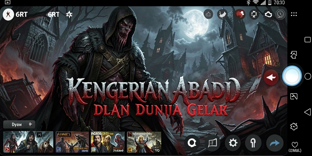 Gameplay menyeramkan di 6RT dengan suasana gelap dan mencekam.
