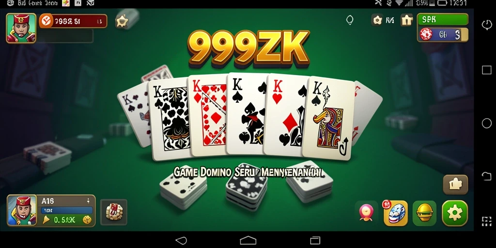 Tampilan gameplay seru di 999ZK dengan pemain yang bersaing.