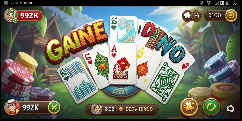 Screenshot gameplay menunjukkan aksi seru dalam game Domino.
