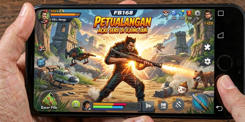 Tampilan permainan FB168 yang penuh aksi dan menegangkan.