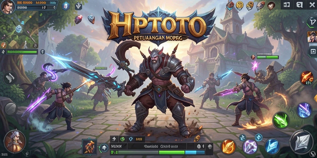 Screenshot HPTOTO menampilkan aksi seru dalam dunia MMORPG.