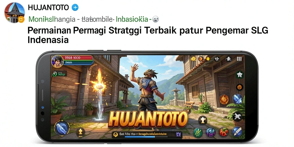 Screenshot menampilkan aksi seru dalam gameplay strategi HUJANTOTO.