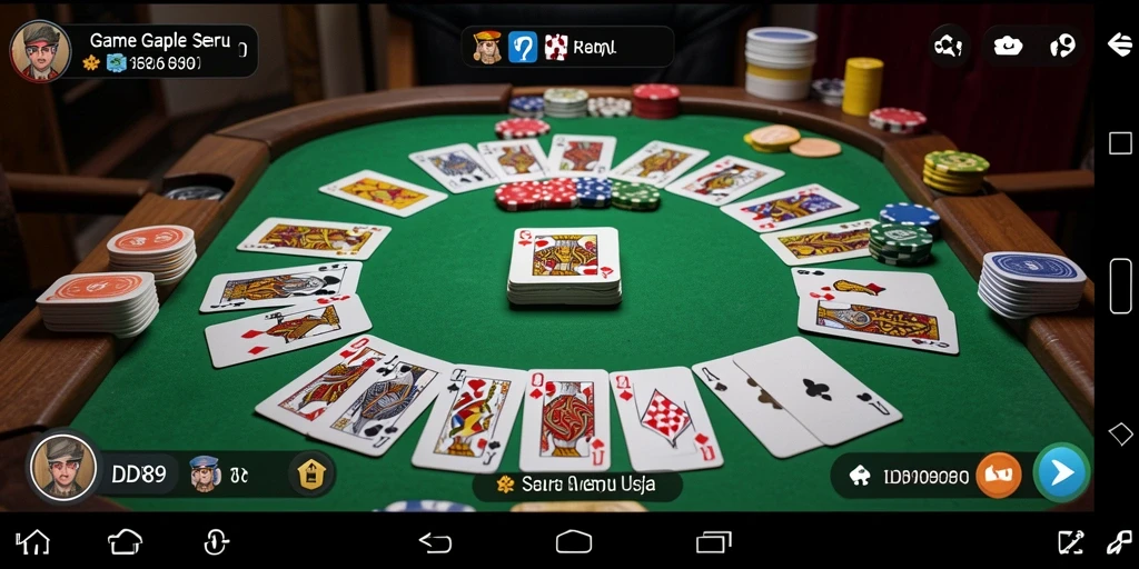 Tampilan gameplay Gaple yang menarik dan interaktif di IDR89.