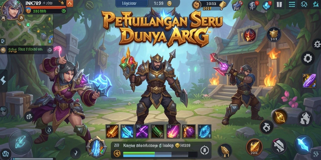 Screenshot gameplay menunjukkan aksi seru dalam pertarungan ARPG.