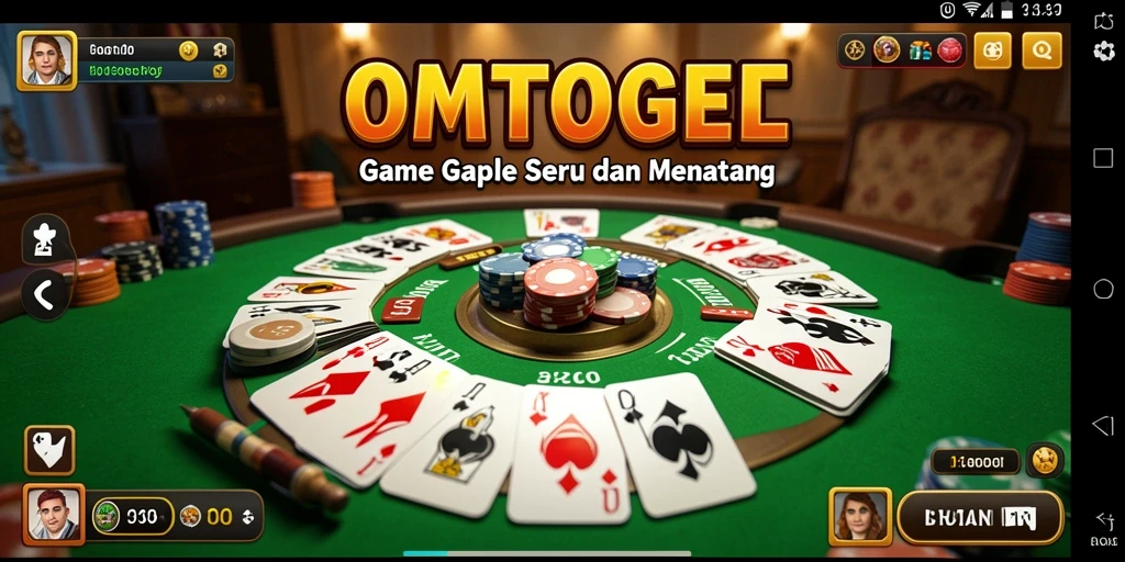 Tampilan gameplay Gaple yang mengasyikkan dalam OMTOGEL.