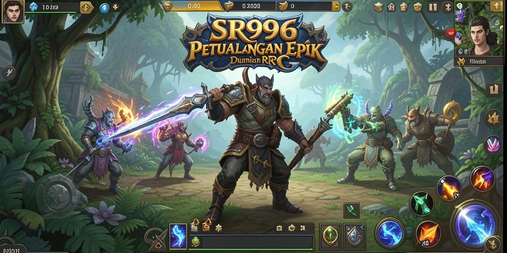 Tampilan gameplay mendebarkan di dunia fantasi SR996.
