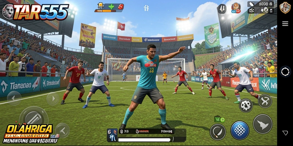 Tampilan gameplay seru dan interaktif dari TAR555.