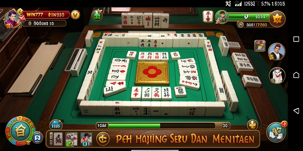 Tampilan gameplay Mahjong yang menarik dan seru di WIN777.