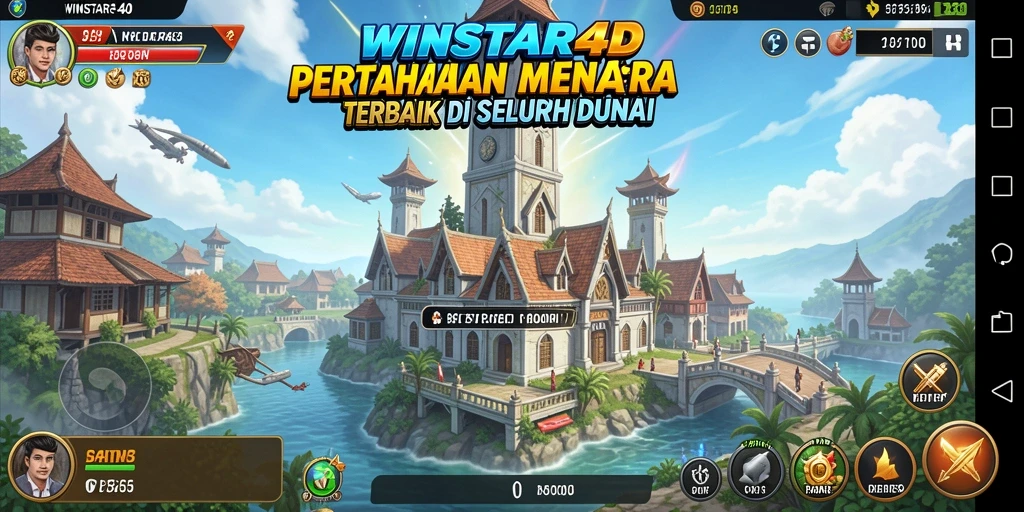 Tampilan gameplay WINSTAR4D yang menegangkan dan strategis.