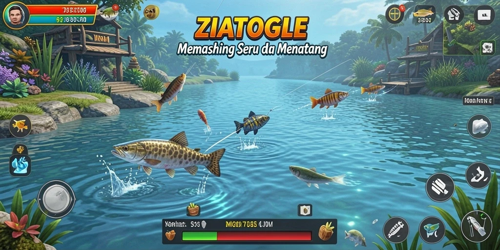 Tangkapan ikan yang memukau dalam gameplay ZIATOGEL.